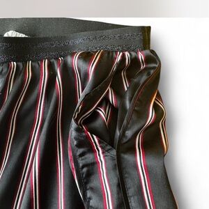 Topshop Black and Red Striped pants